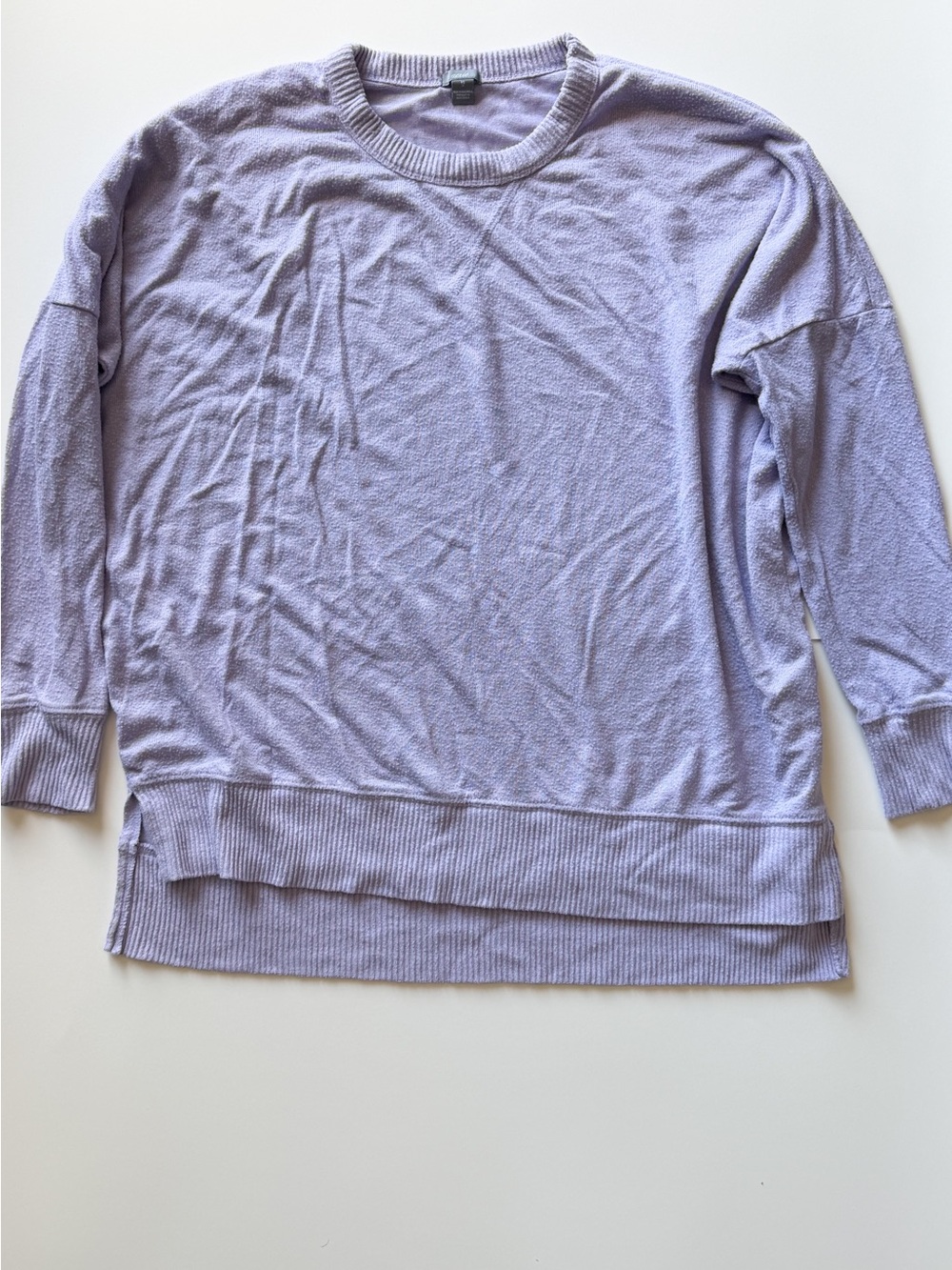 aerie Lavender Knit Crewneck Sweater